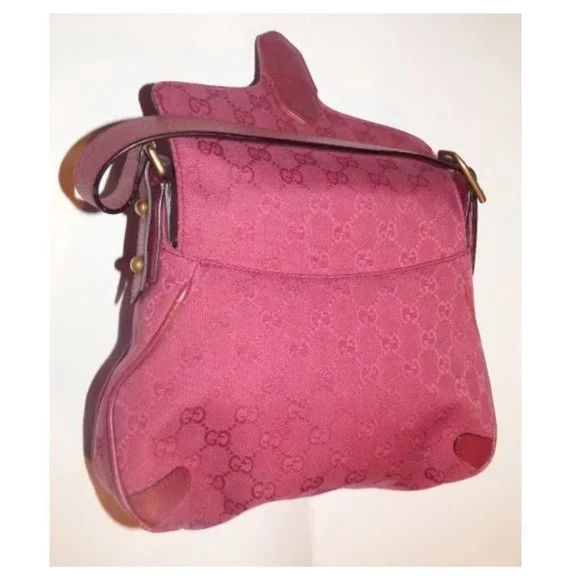 Gucci pink Guccissima leather Horse-bit chain saddle bag - Picture 11 of 11